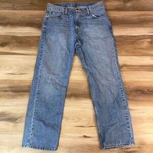 Levi's 505 Jeans Mens 36x30 Regular Fit Straight Leg Stone Wash Denim